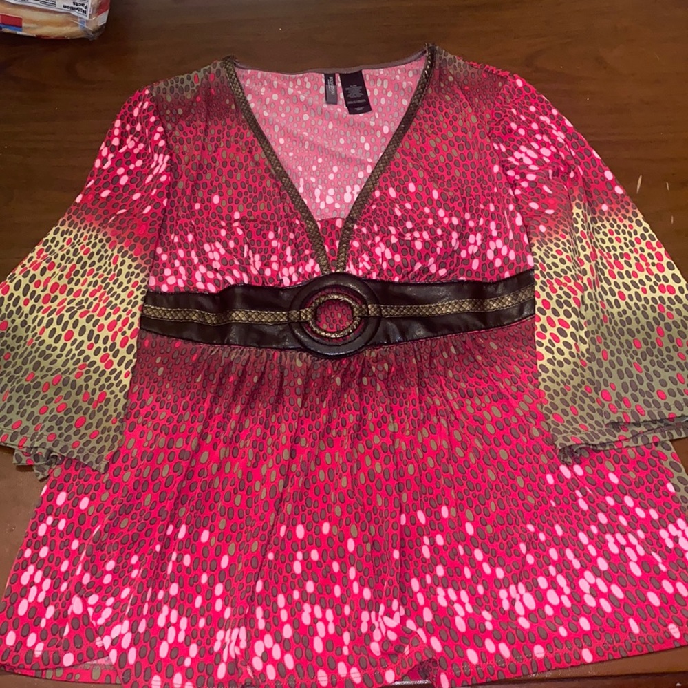 Patterned Flowy Top